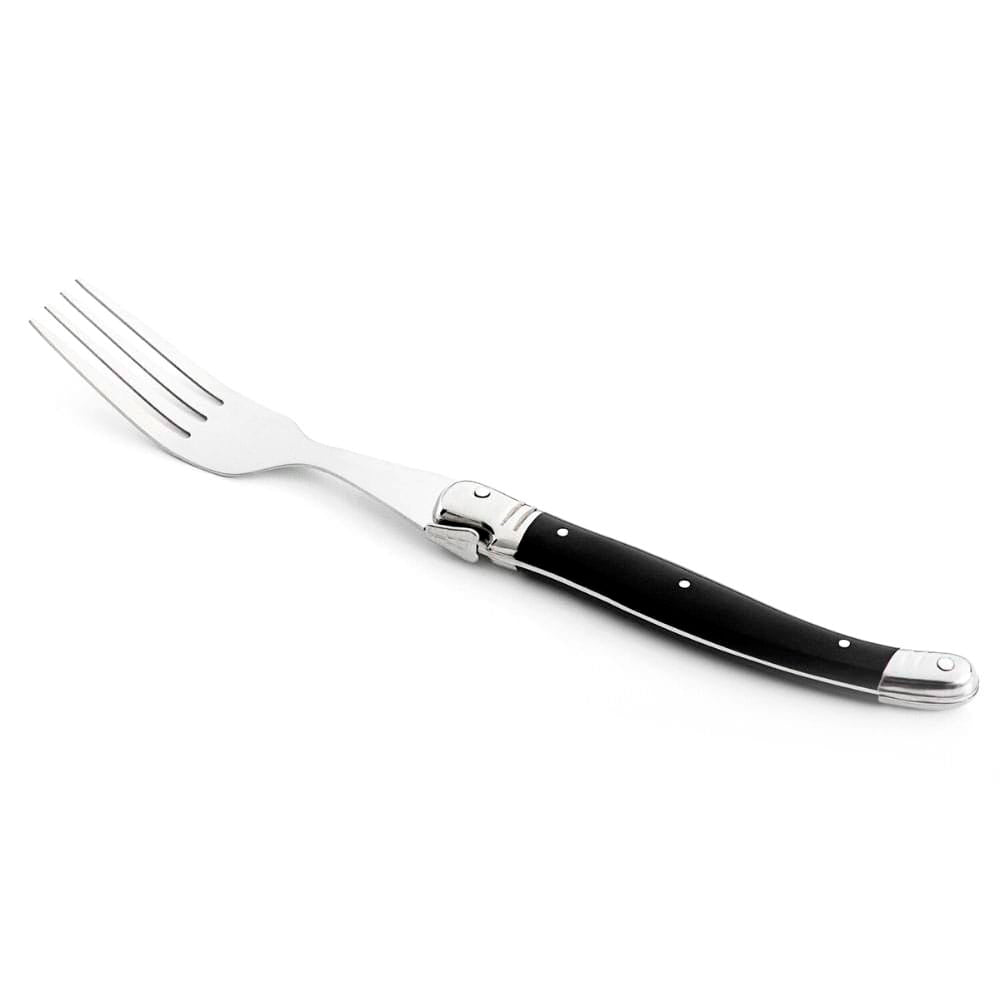 Conjunto De 6 Garfos Laguiole Luxo Em Bandeja De Madeira, Preto Laguiole