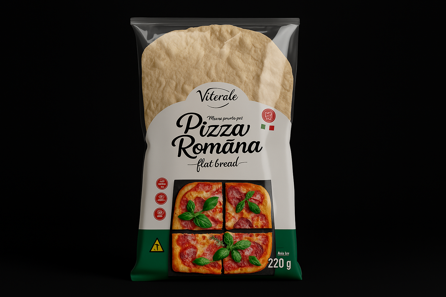 Pizza Romana Viterale Caixa Com 20 Unidades