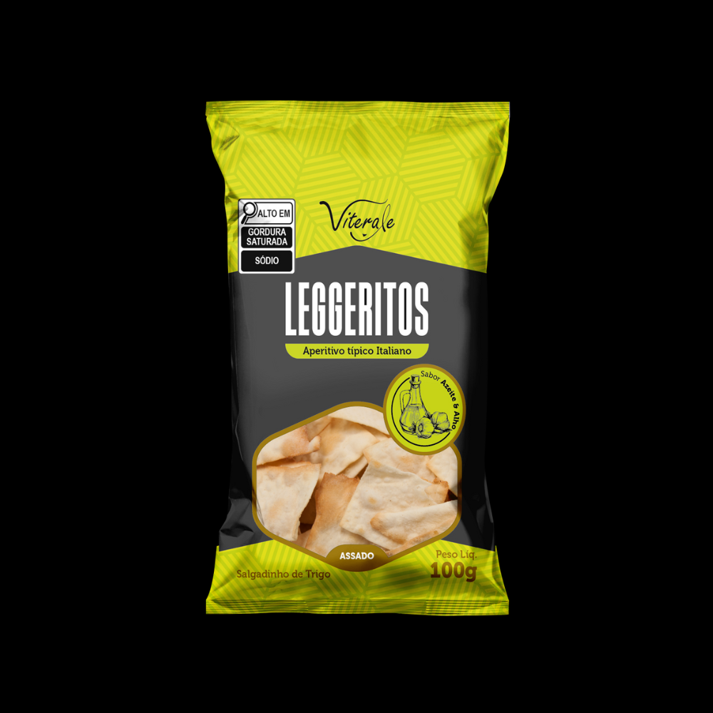 Leggeritos Azeite E Alho Viterale 100 Gr Caixa Com 20 Unidades