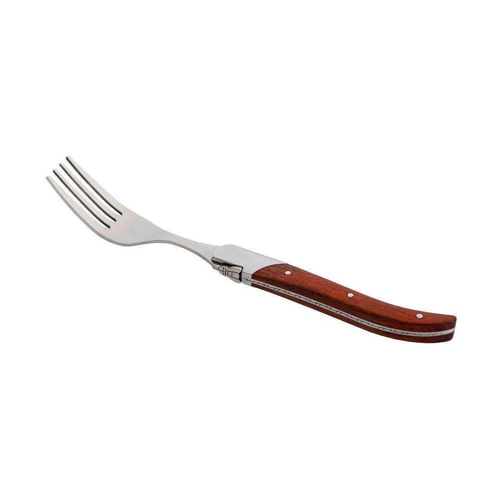 Conjunto Faca & Garfo Ultra Premium Com Caixa Para Presente, Madeira