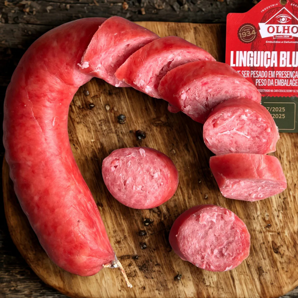 Linguiça Blumenau Pura Olho Defumada 3 Unidades (1kg)