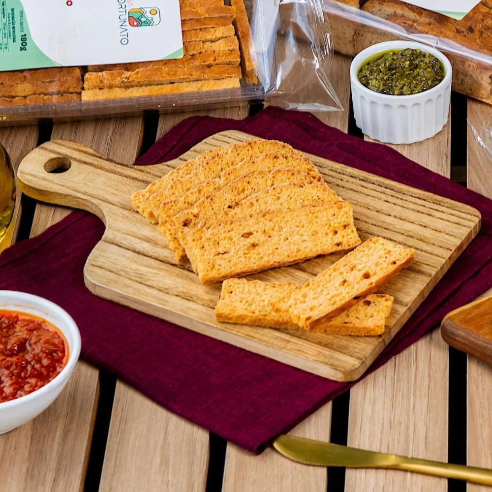 Tostata Florio 180g Artesanal Crocante Sabor Rosmarino