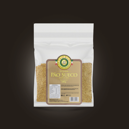Pão Sueco Orgânico Fibras Proteínas Crocante Leve Sabor Integral