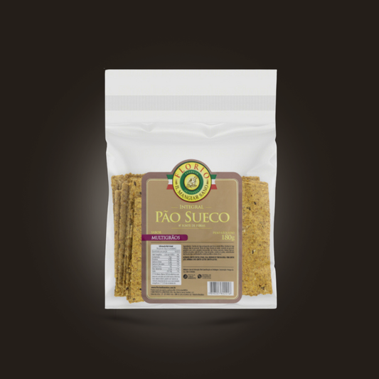 Pão Sueco Orgânico Fibras Proteínas Crocante Leve Sabor Multigrãos