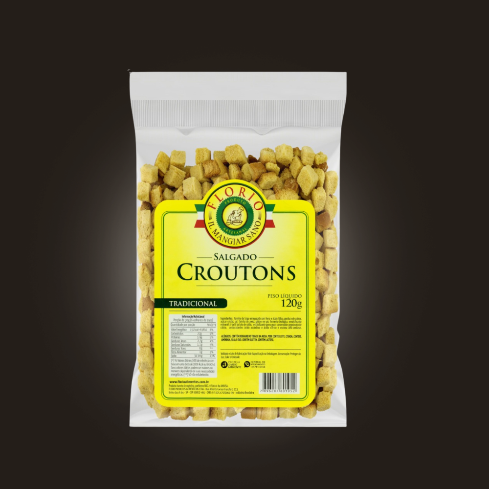 Crouton Natural Florio Crocante Artesanal Premium